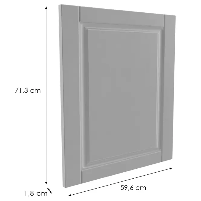 Čelo skrinky Luxeo F13-G60(72) hampton grey,2
