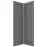 Čelo skrinky Luxeo F13-G60N2(100) hampton dark grey