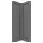 Čelo skrinky Luxeo F13-G60N2(100) hampton dark grey