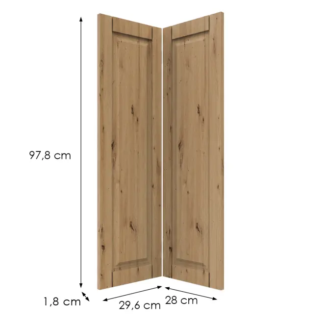 Čelo skrinky Luxeo F13-G60N2(100) hampton dub,2