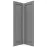 Čelo skrinky Luxeo F13-G60N2(100) hampton grey
