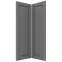 Čelo skrinky Luxeo F13-G60N2(72) hampton dark grey