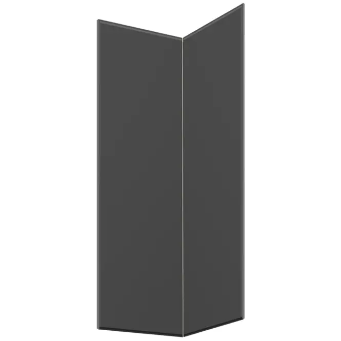 Čelo skrinky Luxeo F16-G60N2(100) tenký rám dark grey
