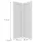 Čelo skrinky Luxeo F13-G60N2(72) hampton white,2
