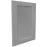 Čelo skrinky Luxeo F15-G60(100) rám grey