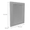 Čelo skrinky Luxeo F15-G60(72) rám grey,2