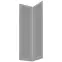 Čelo skrinky Luxeo F15-G60N2(100) rám grey