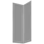 Čelo skrinky Luxeo F15-G60N2(72) rám grey