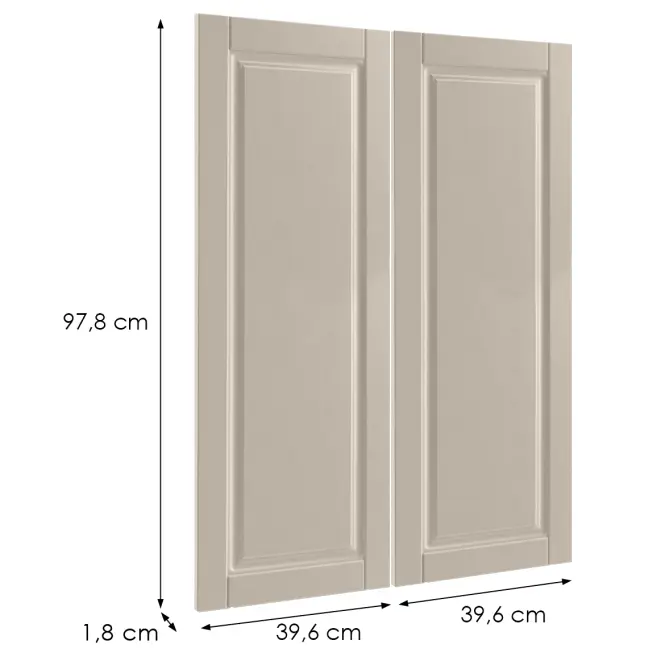 Čelo skrinky Luxeo F13-G80(100) hampton kašmír,2