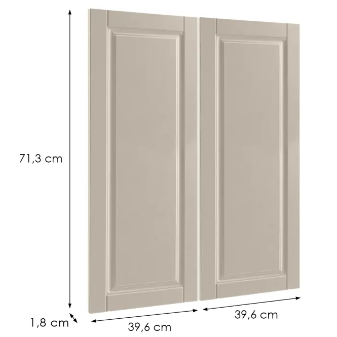 Čelo skrinky Luxeo F13-G80(72) hampton kašmír,2