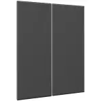 Čelo skrinky Luxeo F16-G80(100) tenký rám dark grey