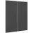 Čelo skrinky Luxeo F16-G80(100) tenký rám dark grey