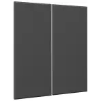 Čelo skrinky Luxeo F16-G80(72) tenký rám dark grey