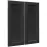 Čelo skrinky Luxeo F15-G80(72) rám black