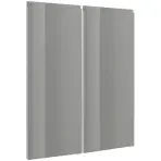 Čelo skrinky Luxeo F02-G80(100) grey lak