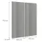 Čelo skrinky Luxeo F02-G80(100) grey lak,2