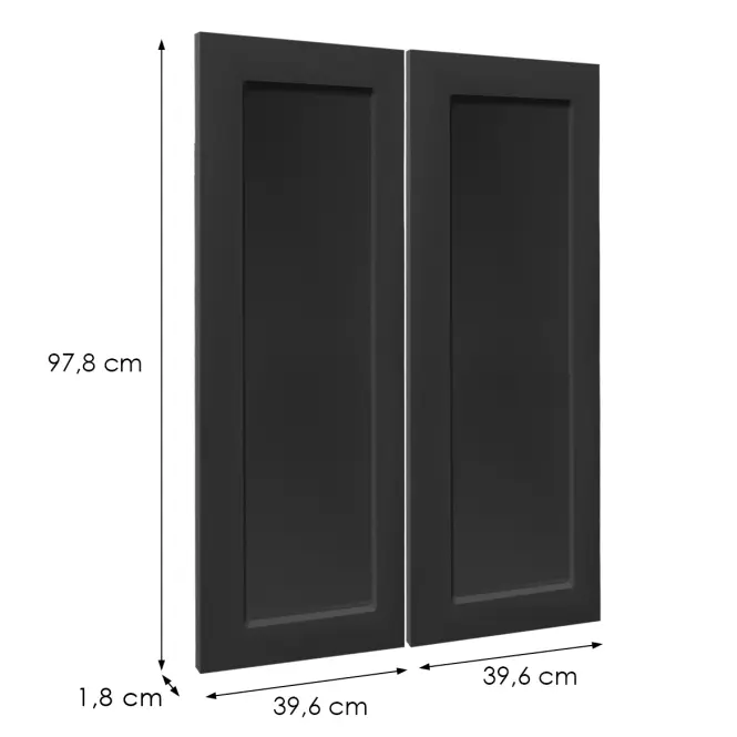 Čelo skrinky Luxeo F15-G80(100) rám black