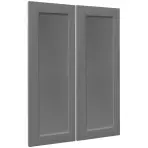 Čelo skrinky Luxeo F15-G80(100) rám dark grey