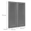 Čelo skrinky Luxeo F15-G80(100) rám dark grey,2