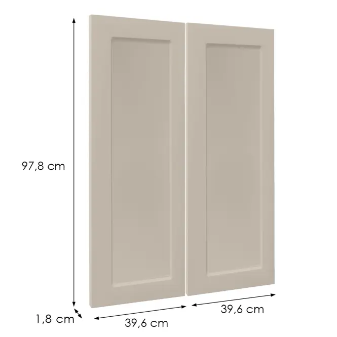 Čelo skrinky Luxeo F15-G80(100) rám white,2
