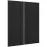 Čelo skrinky Luxeo F14-G80(100) ryfla black