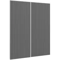 Čelo skrinky Luxeo F14-G80(100) ryfla dark grey