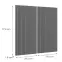 Čelo skrinky Luxeo F14-G80(100) ryfla dark grey,2
