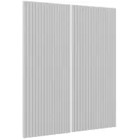 Čelo skrinky Luxeo F14-G80(100) ryfla white
