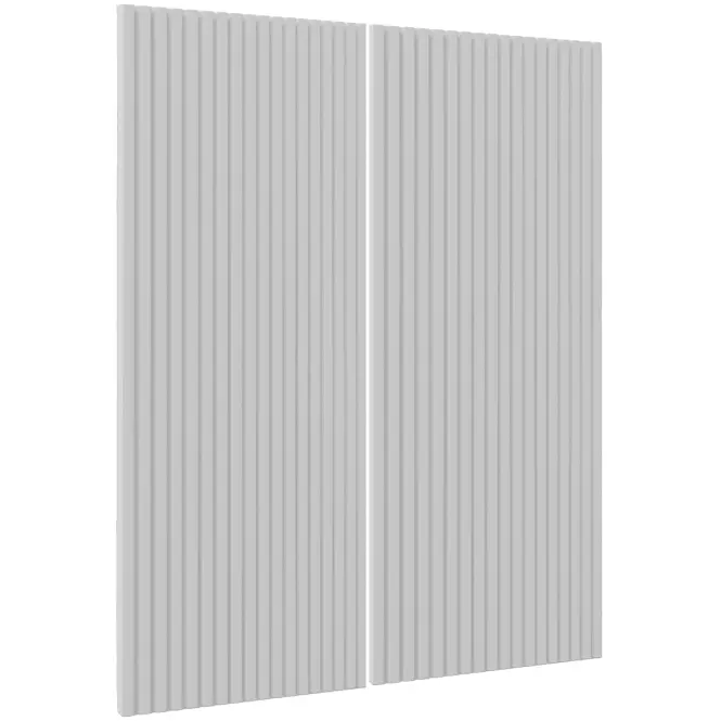 Čelo skrinky Luxeo F14-G80(100) ryfla white