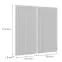 Čelo skrinky Luxeo F14-G80(100) ryfla white,2