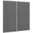 Čelo skrinky Luxeo F14-G80(72) ryfla dark grey