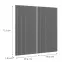 Čelo skrinky Luxeo F14-G80(72) ryfla dark grey,2