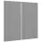Čelo skrinky Luxeo F14-G80(72) ryfla grey