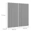 Čelo skrinky Luxeo F14-G80(72) ryfla grey,2