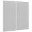 Čelo skrinky Luxeo F14-G80(72) ryfla white