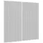 Čelo skrinky Luxeo F14-G80(72) ryfla white