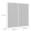 Čelo skrinky Luxeo F14-G80(72) ryfla white,2