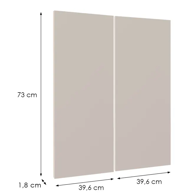Čelo skrinky Luxeo F08-G80(72) beige