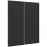 Čelo skrinky Luxeo F16-G80(100) tenký rám black