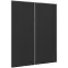 Čelo skrinky Luxeo F16-G80(100) tenký rám black
