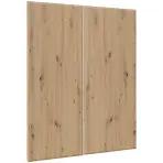 Čelo skrinky Luxeo F16-G80(100) tenký rám dub