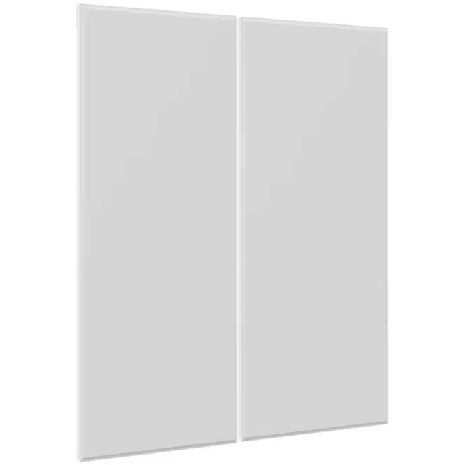 Čelo skrinky Luxeo F16-G80(100) tenký rám white