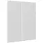 Čelo skrinky Luxeo F16-G80(100) tenký rám white