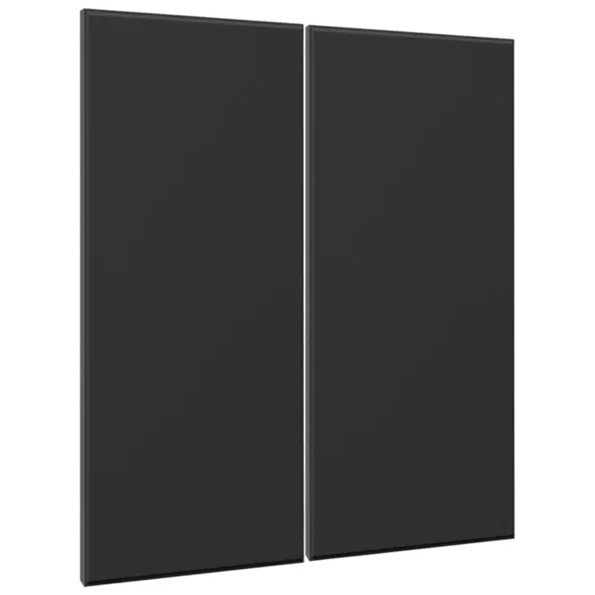 Čelo skrinky Luxeo F16-G80(72) tenký rám black