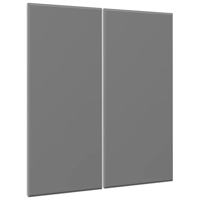 Čelo skrinky Luxeo F16-G80(72) tenký rám grey