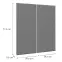 Čelo skrinky Luxeo F16-G80(72) tenký rám grey,2