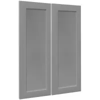 Čelo skrinky Luxeo F15-G80(100) rám grey