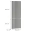Čelo skrinky Luxeo F02-N60N grey lak,2