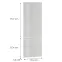 Čelo skrinky Luxeo F02-N60N white lak,2