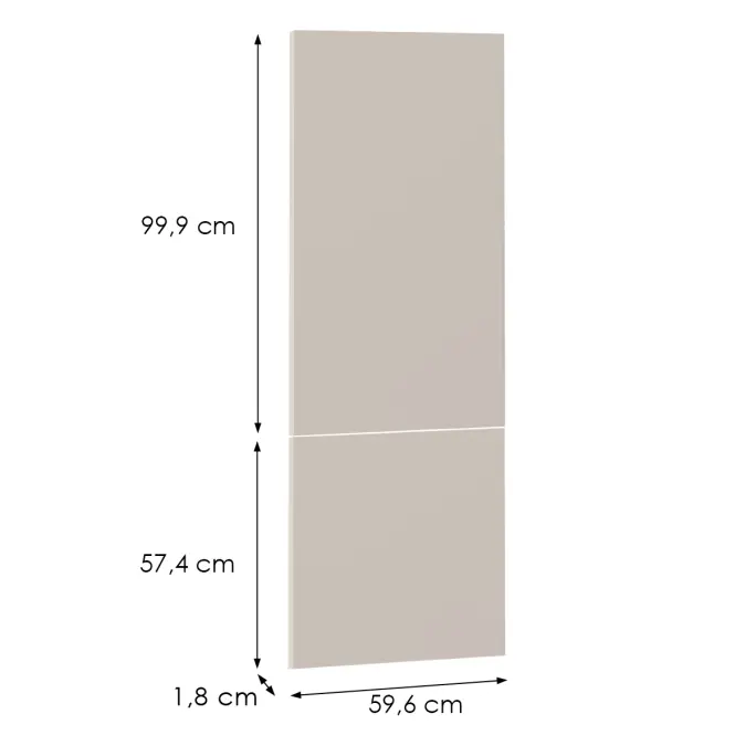 Čelo skrinky Luxeo F08-N60N beige